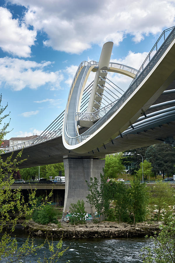 Vertical view of the Millennium Bridge in Ourense by Eduardo Jose Accorinti Vertical view of the Millennium Bridge in Ourense by Eduardo Jose Accorinti