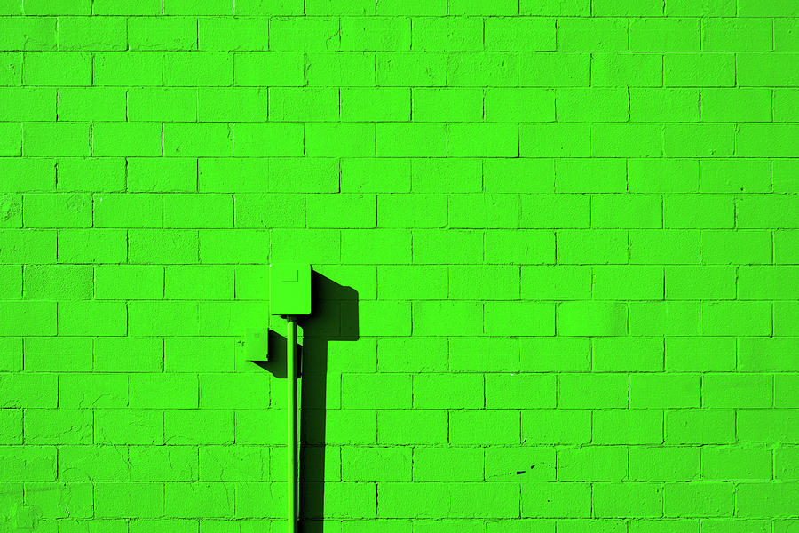 Very Green Wall Photograph by Stuart Allen