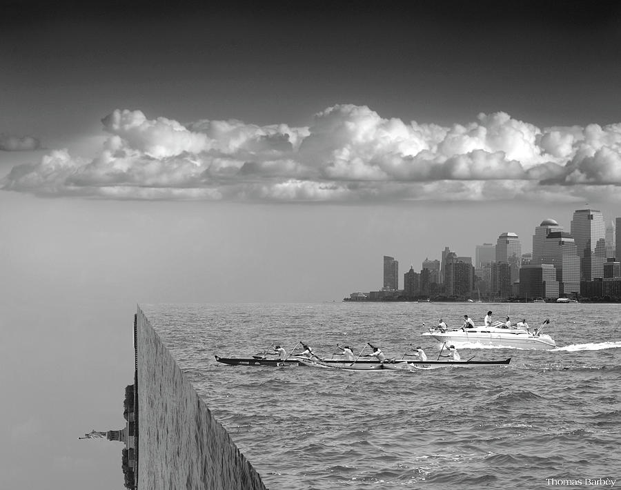 Statue Of Liberty Mixed Media - Very Sharp Left by Thomas Barbey