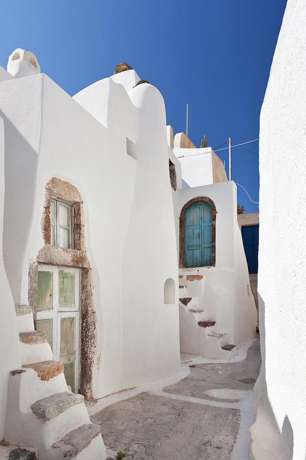 Very Small Doors In Emborio, Santorini Photograph by Michaelutech Very Small Doors In Emborio, Santorini Photograph by Michaelutech