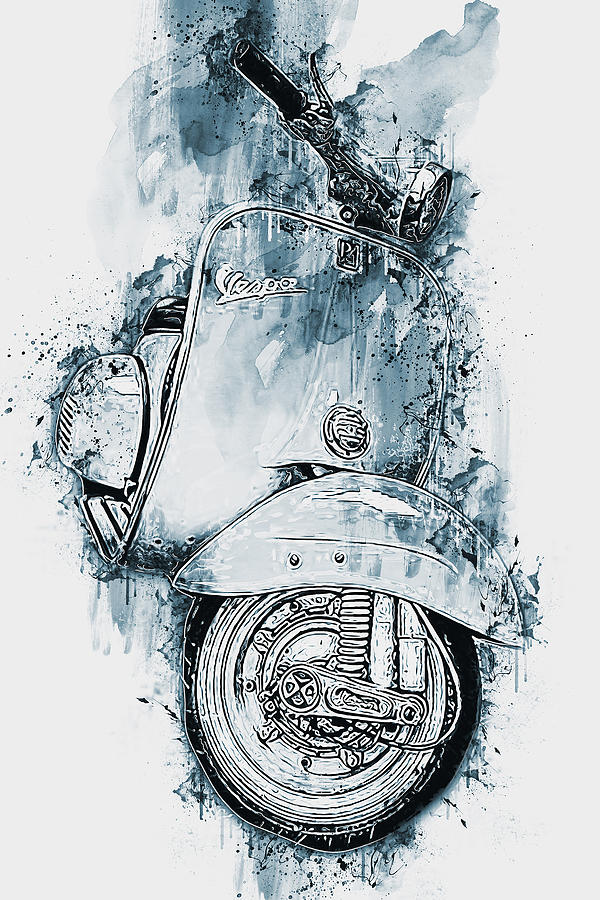 Vespa Scooter - 13 by Andrea Mazzocchetti Vespa Scooter - 13 by Andrea Mazzocchetti