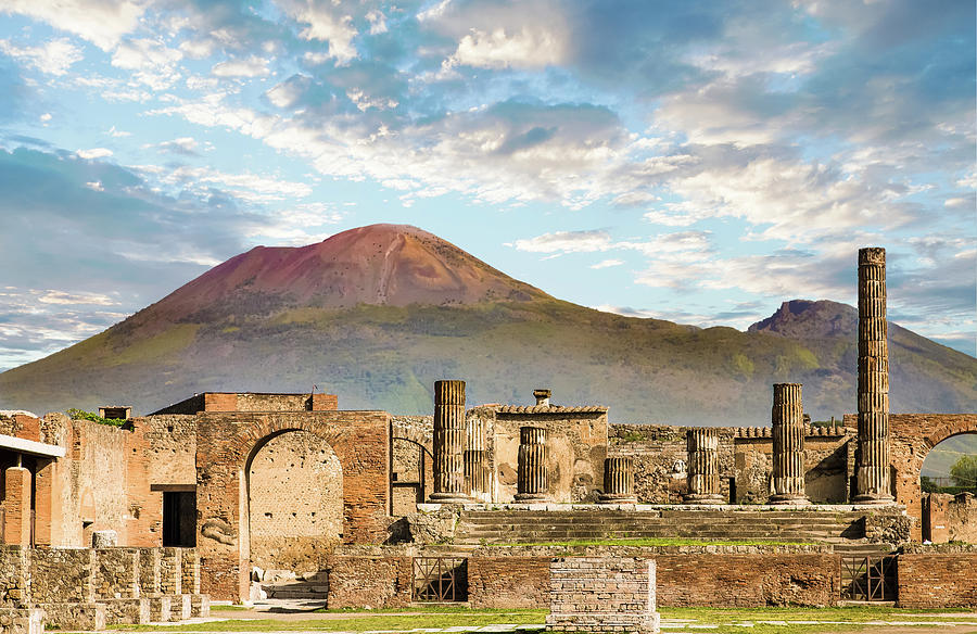 Vesuvius and Pompeii Photograph by Darryl Brooks