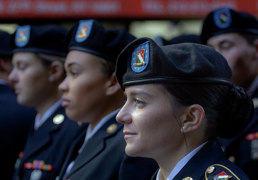 Veterans Day Parade NYC 11_10_2018 Female Cadet Photograph by Robert Ullmann