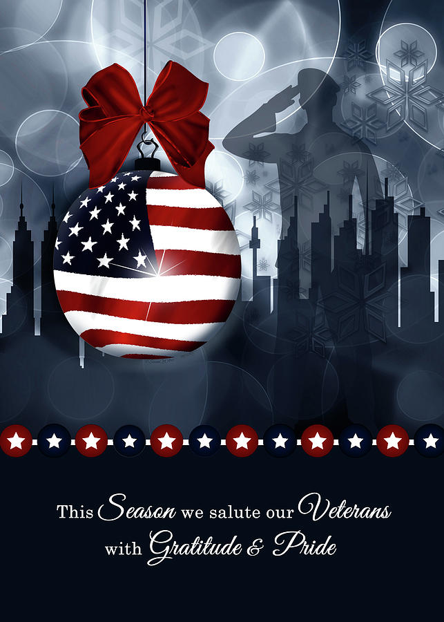 Veterans Salute for Christmas Digital Art by Doreen Erhardt