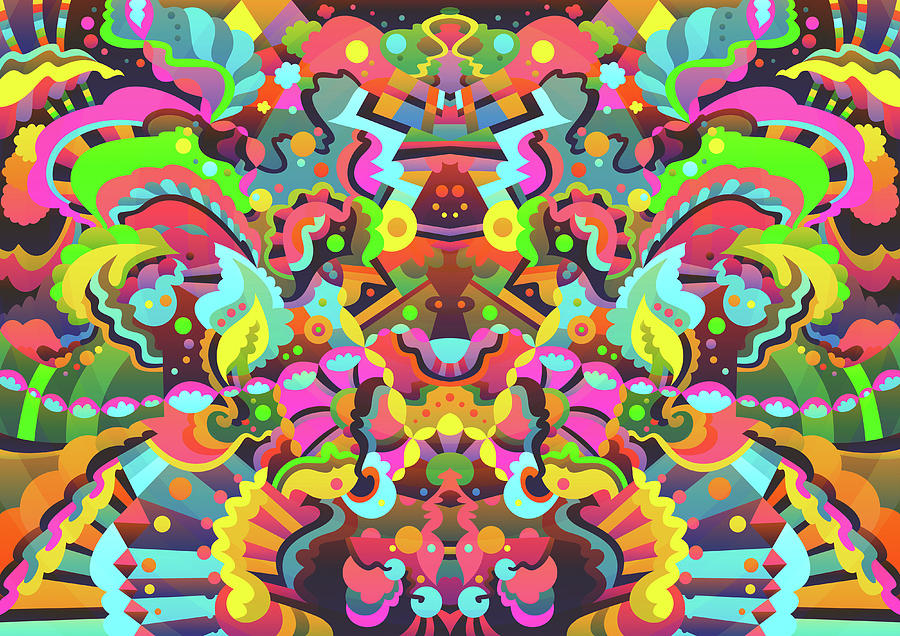 symmetrical abstract art