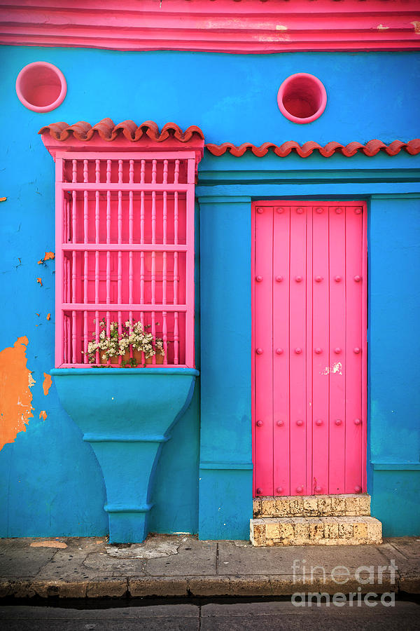 Vibrant Buildings In Cartagena Photograph by David Juan