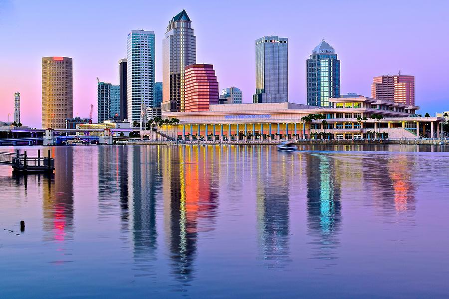 Vibrant Colors in Tampa Harbor Photograph by Frozen in Time Fine Art Photography
