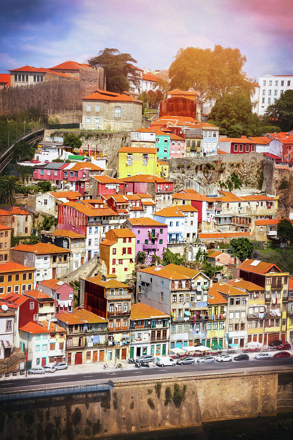 Vibrant Colors of Old Porto Portugal  Photograph by Carol Japp