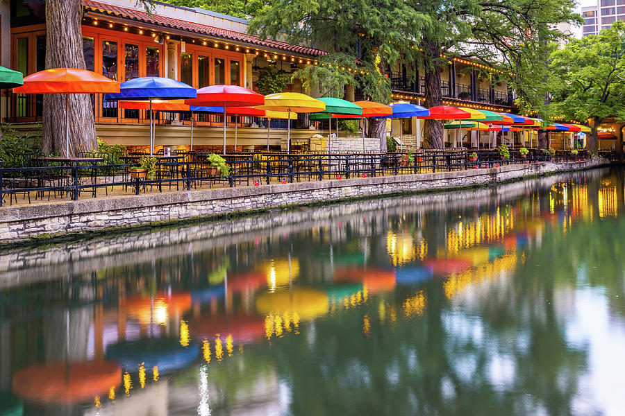 Vibrant Colors of the San Antonio Riverwalk Photograph by Gregory ...