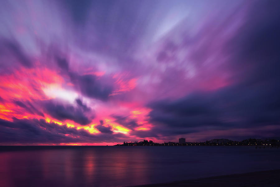 Vibrant explosion of color at Sunset in New Caledonia. by Daniela Constantinescu Vibrant explosion of color at Sunset in New Caledonia. by Daniela Constantinescu