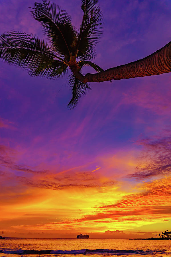 Vibrant Kona Inn Sunset Photograph by John Bauer
