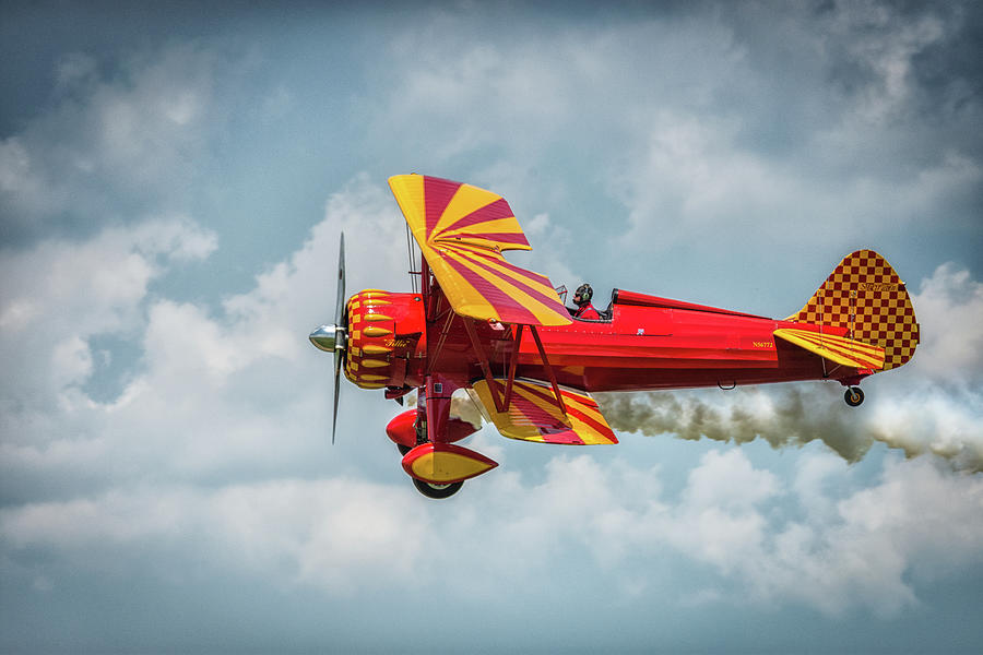 Vibrant Stearman Bi Plane  Photograph by Joann Long