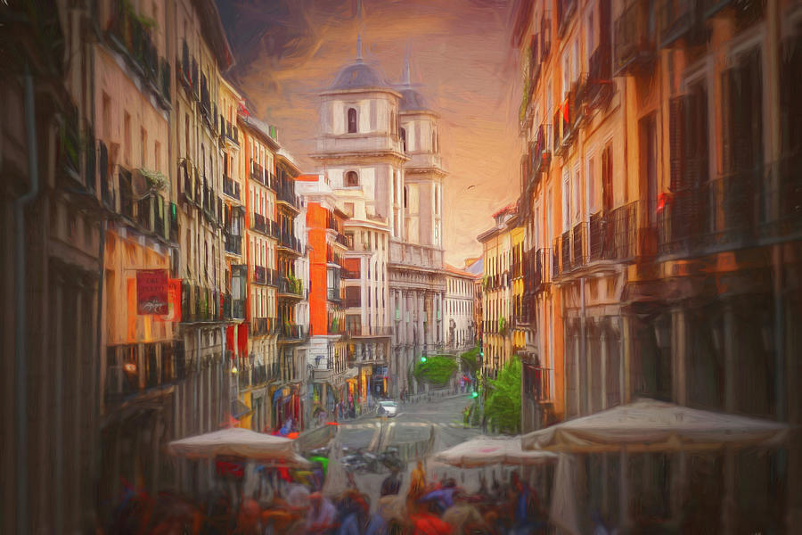 Vibrant Streets of Madrid Spain  Photograph by Carol Japp