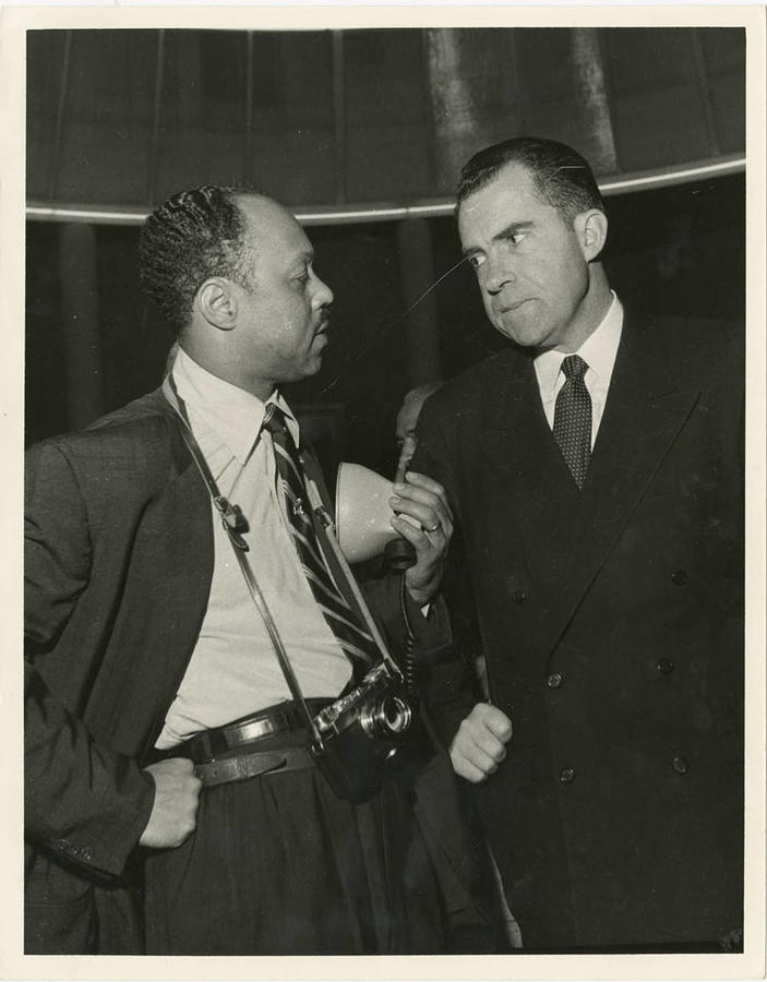 Vice President Richard Nixon And Alex M Photograph By North Carolina ...