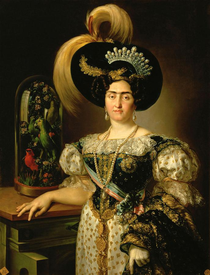 Vicente Lopez Portana / Infanta Maria Francisca of Portugal, 1820, Oil on canvas. Painting by Vicente Lopez Portana -1772-1850-