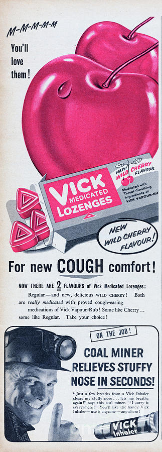 Vick Medicated Lozenges Photograph by Picture Post