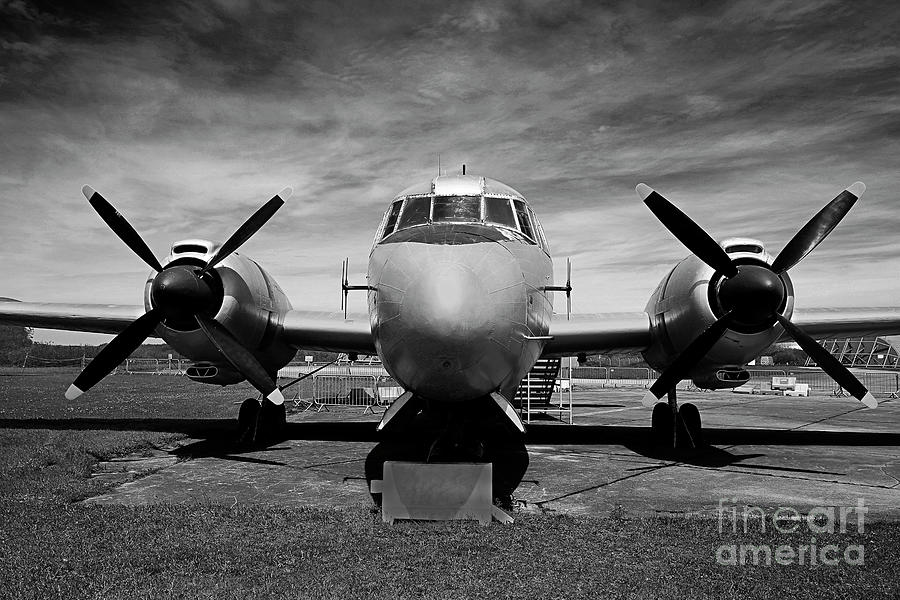 Vickers Varsity WJ945 in Monochrome Photograph by Terri Waters