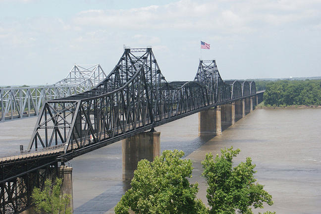 Vicksburg Bridge on the Mississippi Photograph by Dawn Amber Hood ...