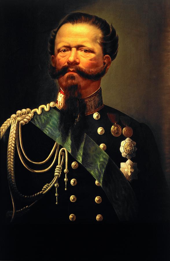 Victor Emmanuel II King of Italy by unknown artist. Castella di Miramare Trieste. Painting by Album