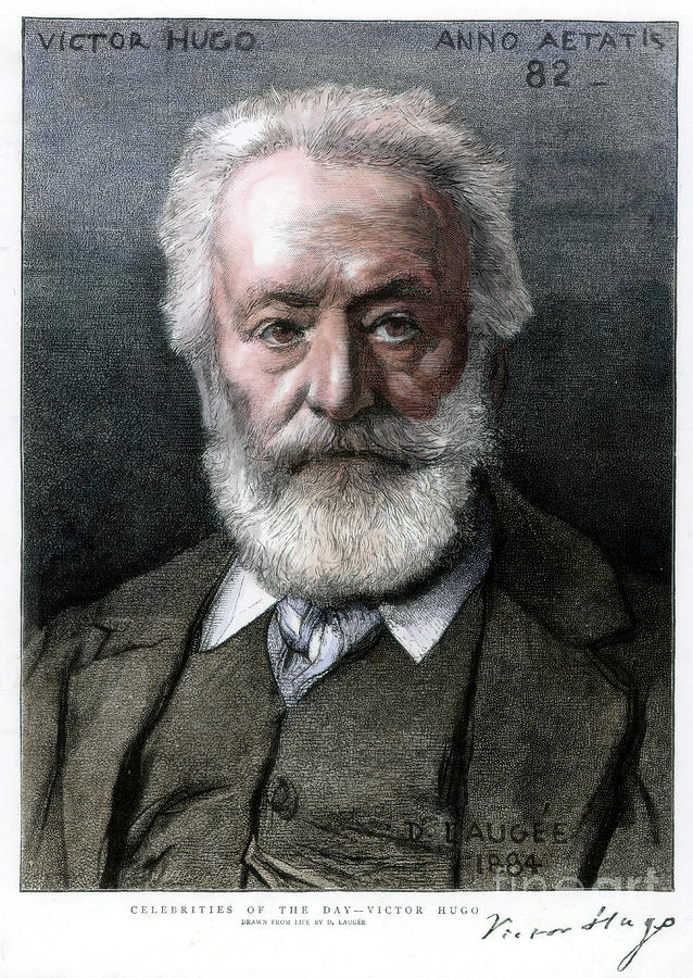 Victor Hugo, French Author, 1885.artist Drawing by Print Collector