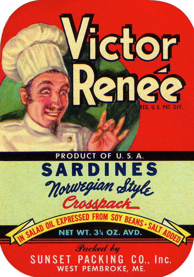 Ad Digital Art - Victor Ren?e Sardines by Print Collection