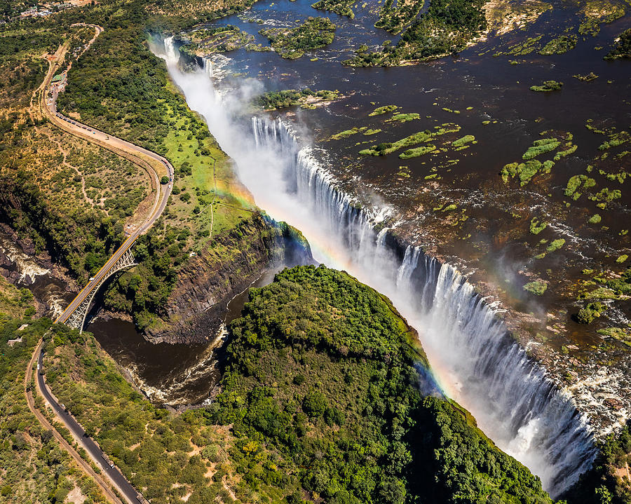 Waterfall Photograph - Victoria Falls by Alexander Lozitsky