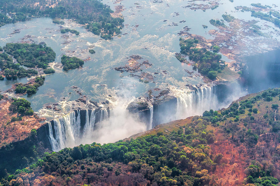 Victoria Falls from Above 1 Photograph by Betty Eich