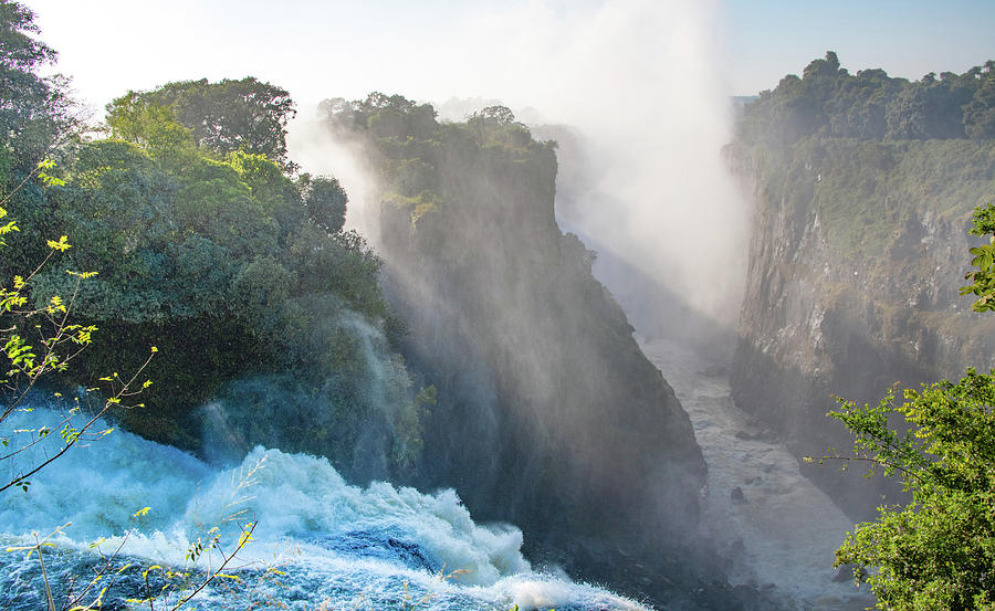Victoria Falls Morning Photograph by Marcy Wielfaert