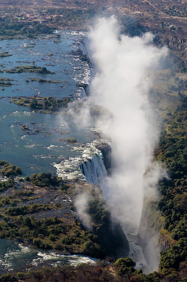 Victoria Falls, Zambia Zimbabwe Border Digital Art by Jacana Stock ...