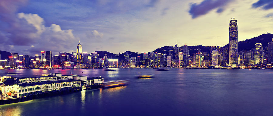 Victoria Harbor Hong Kong Photograph by Andi Andreas