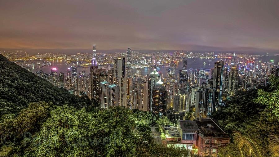 Victoria Harbour From Victoria Peak Photograph by Paul Cowell Photography