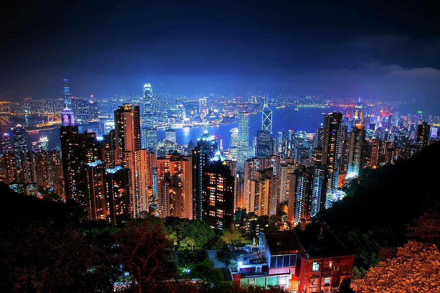 Victoria Peak Night View Photograph By Photography By Philipp