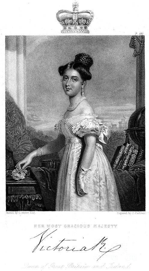 Victoria, Queen Of Great Britain Drawing by Print Collector
