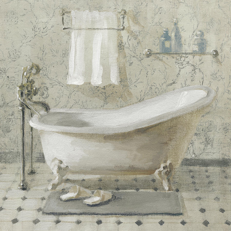 Victorian Bath IIi Neutral Painting by Danhui Nai Victorian Bath IIi Neutral Painting by Danhui Nai