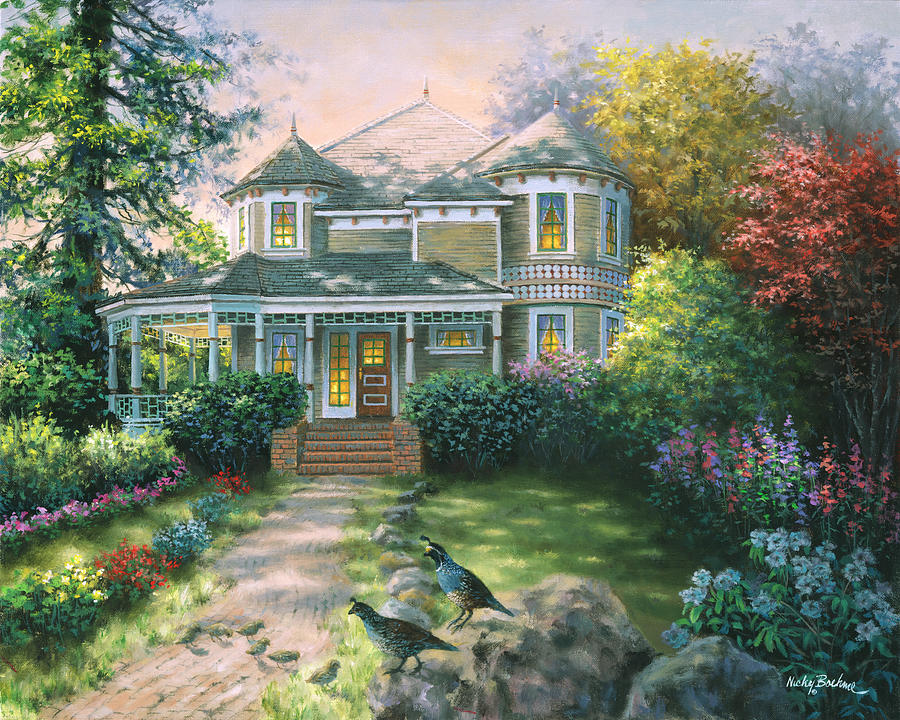 Flower Painting - Victorian Interlude by Nicky Boehme