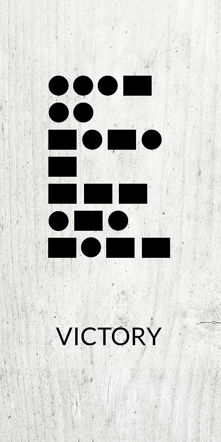 Fathers Day Digital Art - Victory Morse Code 2- Art by Linda Woods by Linda Woods