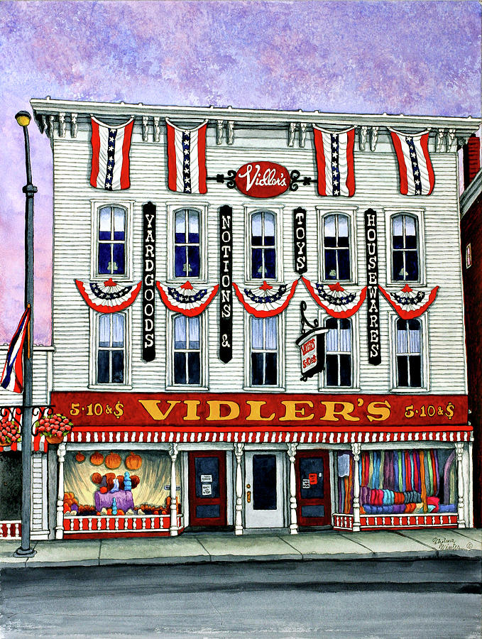 Vidlers 5&10, East Aurora Ny Painting by Thelma Winter