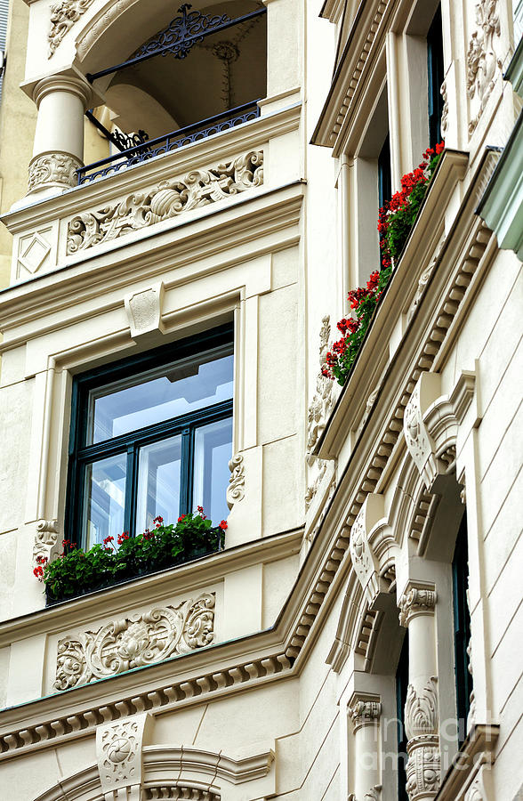 Vienna Building Details Photograph by John Rizzuto