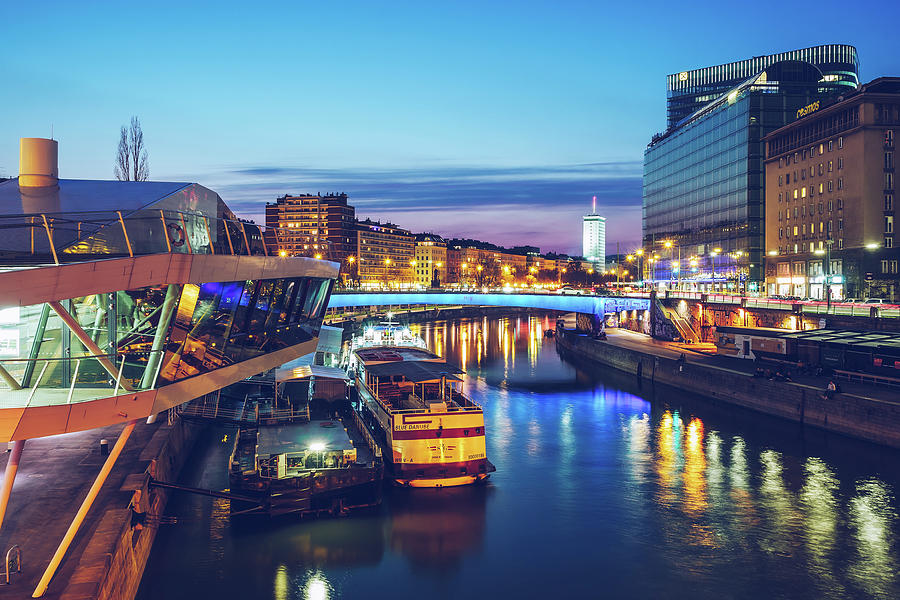 Vienna Donaukanal FranzJosefsKai Photograph by Alexander Voss