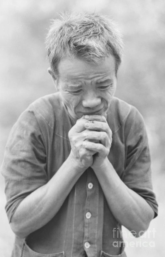 Viet Cong Suspect Cowering Photograph by Bettmann