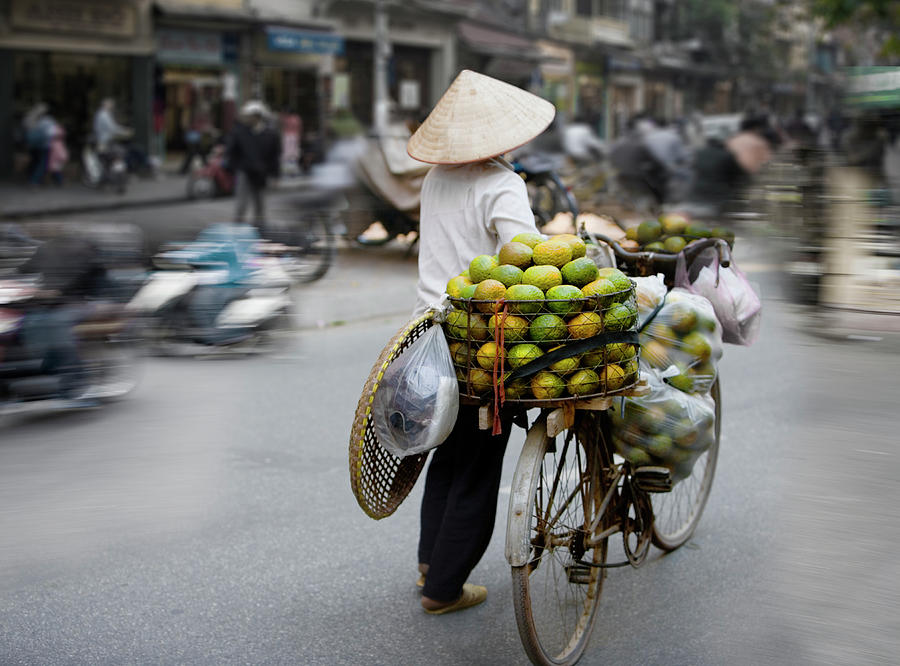 Vietnam, Hanoi, Old Quarter, Person Photograph by Ed Freeman