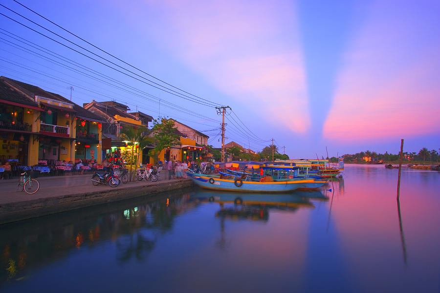 Vietnam, Hoi An, Tourist Boats By Thu Photograph by Design Pics / Carson Ganci