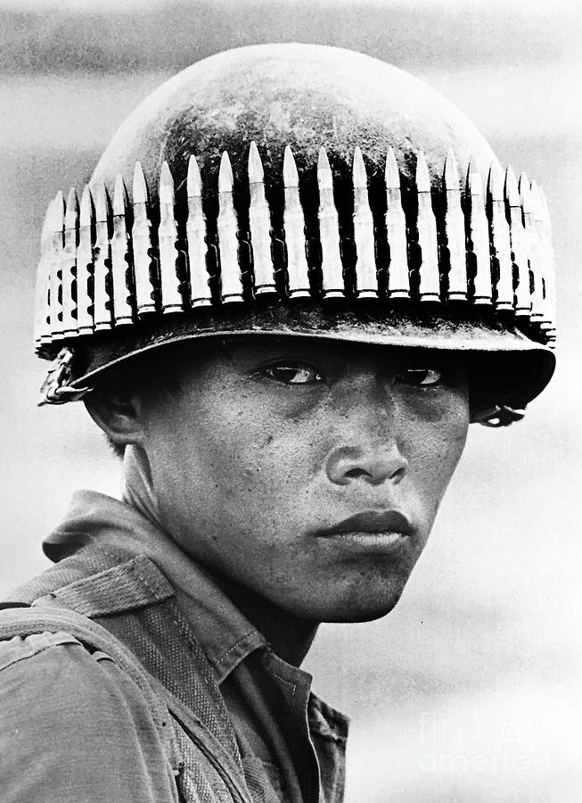 Vietnam Soldier With Bullet-studded Photograph by Bettmann