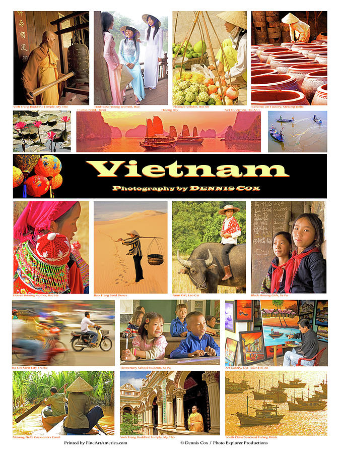 Vietnam Travel Poster Photograph