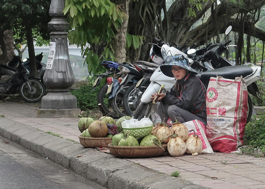 Vietnam Vendor Photograph by Peggy Kahan