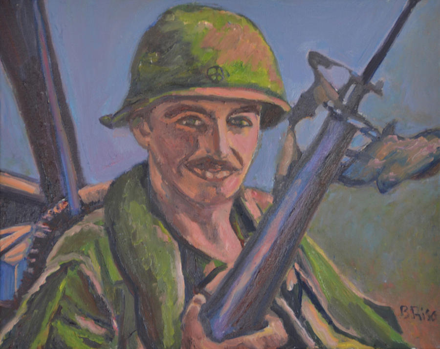 Vietnam Veteran Painting by Beth Riso