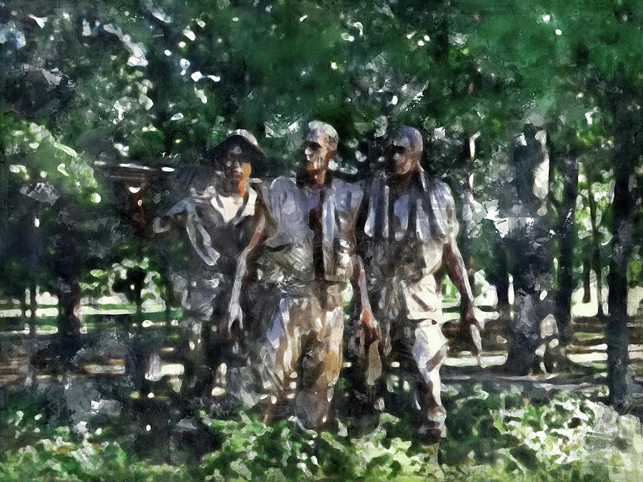 Vietnam Veteran Memorial Digital Art by Pheasant Run Gallery