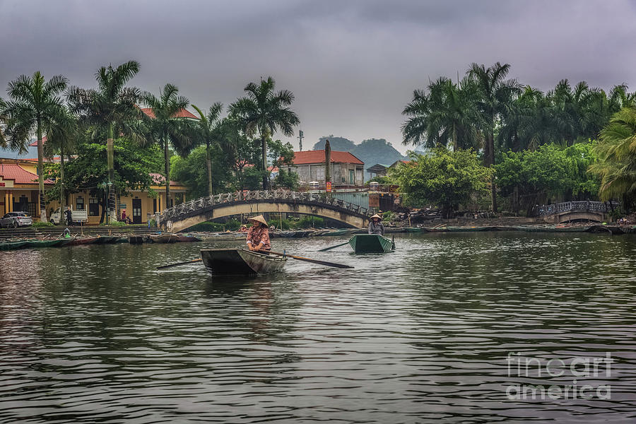 Vietnamese Boat Women Photograph by Karen Jorstad