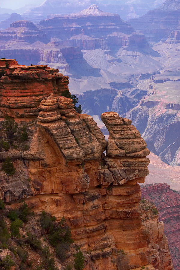 View From A Cliff In The Grand Canyon Photograph by Kalena