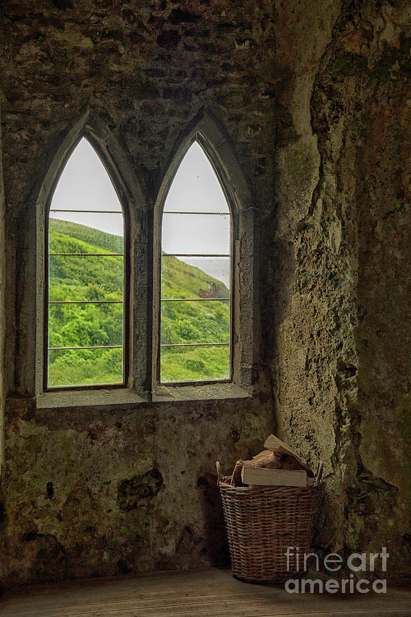 View From A Medieval Castle In Wales